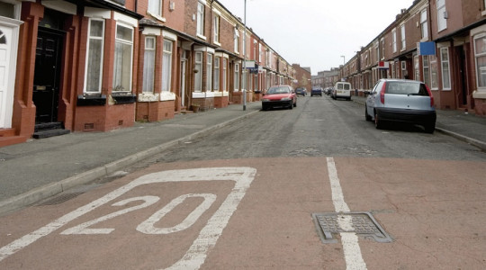 20mph residential street