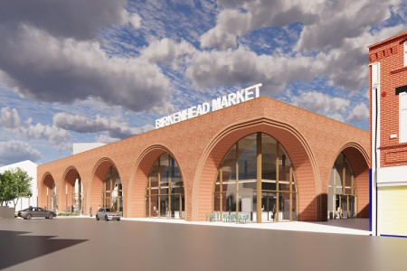 artist's impression of how the new Birkenhread Market could look
