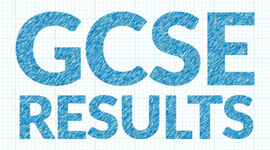 WORDS GCSE RESULTS ON lined graph paper