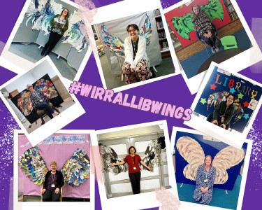 Wirral Libraries Wings Selfie Trail