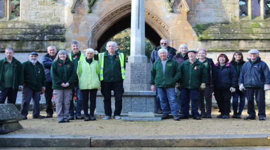 Photo of the volunteers at Flaybrick Memorial Gardens