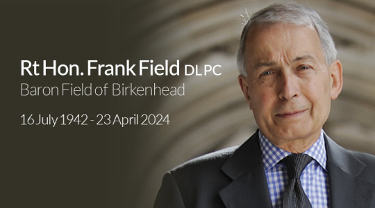 Campaign window marking the passing of Frank Field