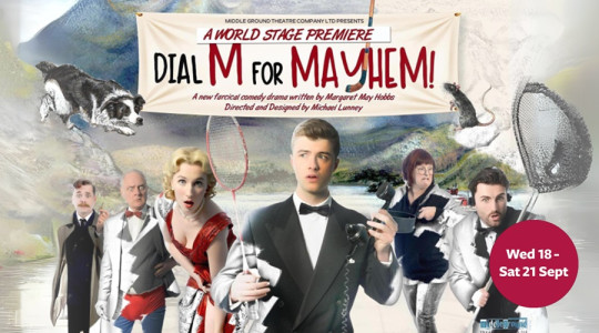 Dial M for Mayhem characters pictured