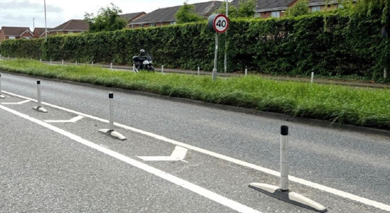 The active travel route at Fender Lane