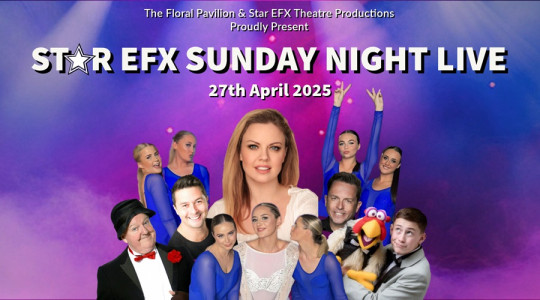 Star EFX Sunday Night Live poster with cast members