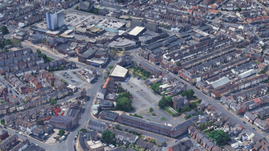 An ariel image of the Seaview Road site in Liscard