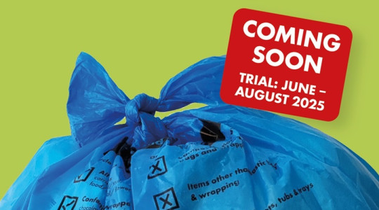 Graphic promoting trial of films and flexible plastic collections