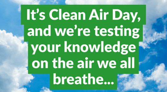 Socials graphic for Clean Air Day