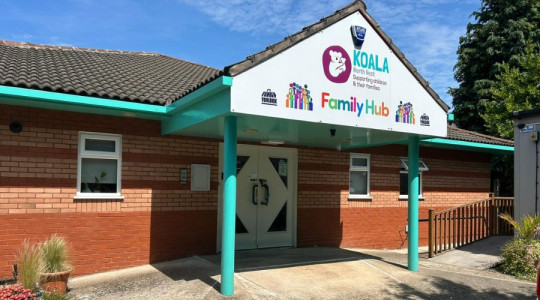 Front entrance of the Koala NW Family Hub