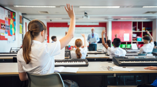 image of a secondary school classroom