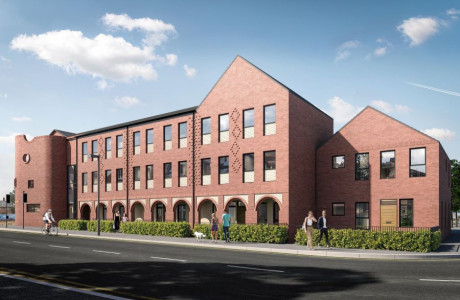 A CGI image showing the new homes development Sorrel Place in New Ferry