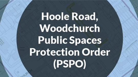 A graphic promoting the consultation process for a renewed Public Spaces Protection Order in Woodchurch