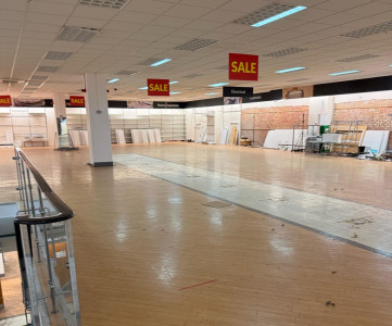 interior images of the former TJ Hughes unit in Birkenhead town centre