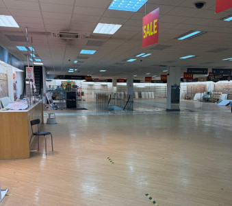 interior images of the former TJ Hughes unit in Birkenhead town centre