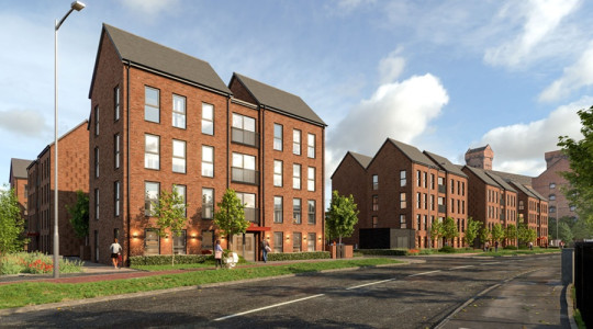 cgi of new homes at Redbridge, Wirral Waters