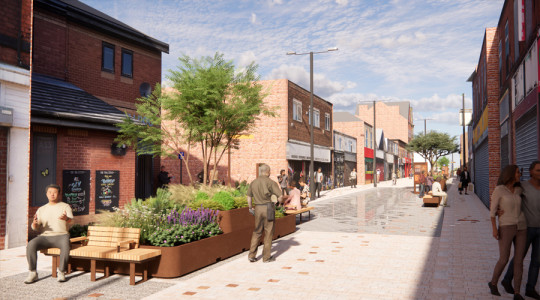 Computer generated image showing how New Ferry could look 