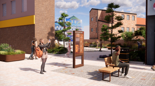 Computer generated image showing how New Ferry could look 