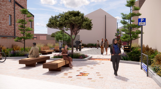 Computer generated image showing how New Ferry could look 