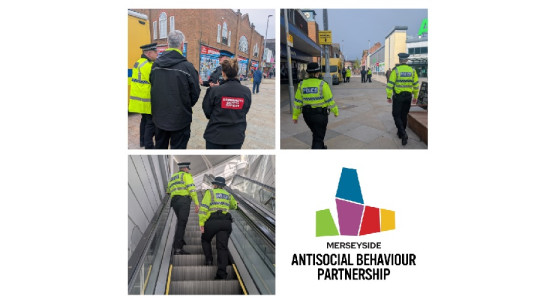 Graphic to promote the launch of the Merseyside Anti-Social Behaviour Partnership