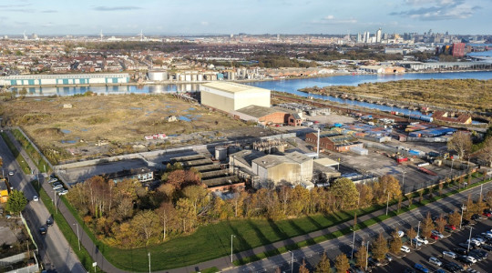 mobil building at wirral waters, 2026. image courtesy of peel waters