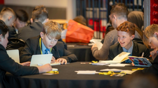 Woodchurch High pupils at the Dear Merseyside event at Anfield on 25.03.26