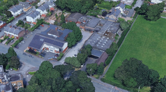 Aerial view of former Heswall Day Centre, Image from Google Earth