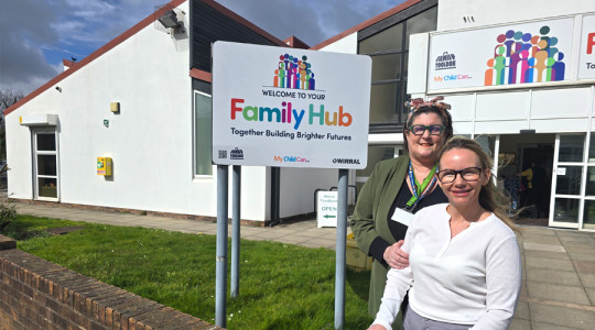 Emma and Joanne at Seacombe Family Hub