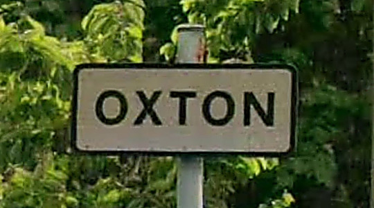 sign for Oxton