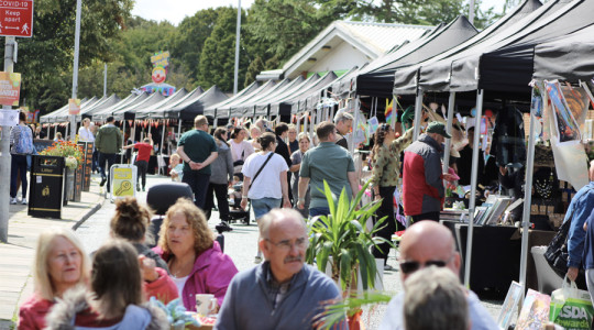 Photo of people enjoying Wirral Youth Market