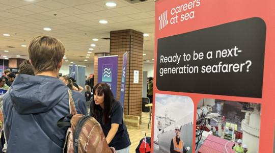 image from Wirral jobs fair showing people at the event