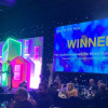 iImage of Insider Awards awards ceremony with big screen showing Millers Quay as the winner