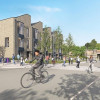 cgi used in consultation event showing how proposed new urban village in Birkenhead could look