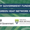 Banner promoting the Green Heat Network Fund