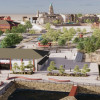 CGI showing how Woodside waterfront area could look, viewed from river towards Hamilton Square