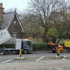 A photo showing Arborforce vehicles