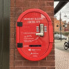 One of the new emergency bleed control cases outside McDonalds in Liscard