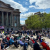 Photo of crowds in Hamilton Square