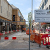 Ongoing works to improve Grange Road in Birkenhead