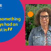 pippa foster carer looking to camera