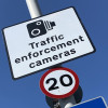 Signage promoting school streets camera enforcement
