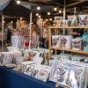 Photo of a market stall displaying crafts