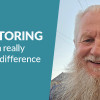 smiling mentor dougie with the words 'mentoring: you can really make a difference'