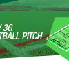 green graphic football pitch with text 'new 3g football pitch'