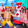 A photo of the cast of Sleeping Beauty posing on the theatre stage