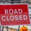 Image showing a road closed sign