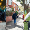 A montage of images promoting a road safety event for over 60s 