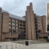 Montage image of Liverpool Crown Court and convicted loan shark Carole Low