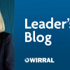 Image of Leader of Wirral Council - Councillor Paula Basnett with text Leader's blog