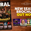 POhoto of the cover of the Floral Pavilion's summer brochure alongside wording to say: New season brochure out now