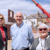 at the sandbank point development, Wirral Council leader Cllr Paula Basnett, Andy Lomas CEO of Magenta Living, and Deputy Leader of the Council Cllr Julie McManus